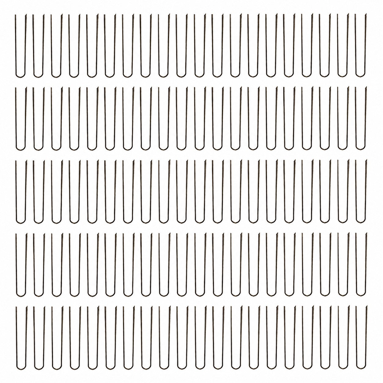 One Hundred New Garden Stake Sod Staples for Erosion Control Drip Tubing Anchors