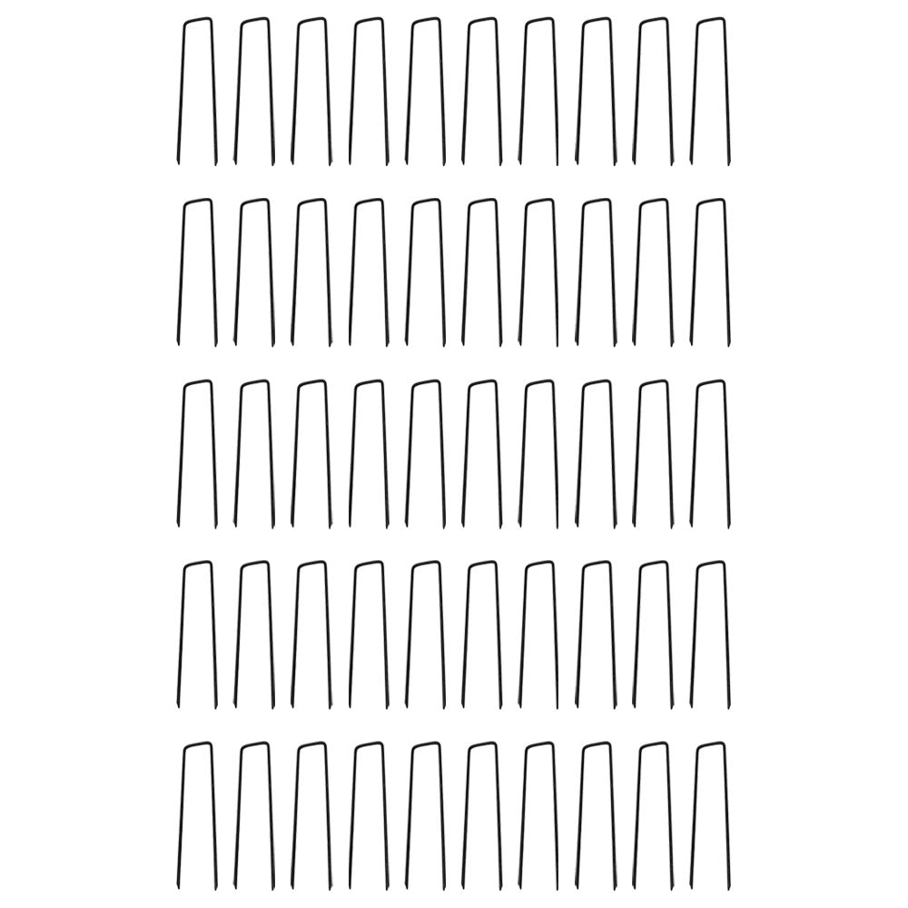 50 Landscaping Staples for Weed Barrier Fabric Soaker Hose Lawn Drippers & More