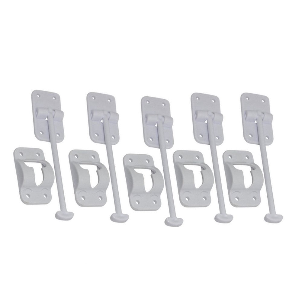 Qty 5: Camper Door Holder w/ Stop
 Fits Universal Replaces 891-WH