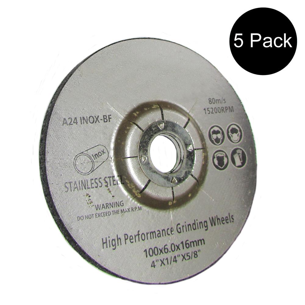 Pack of Five (5) New Aftermarket Replacement Metal Grinding Wheels