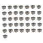(Pack of 36) Gray Cage Cups Hold 1 Pint / 16 fl oz to Hang Feed & Water for Pets