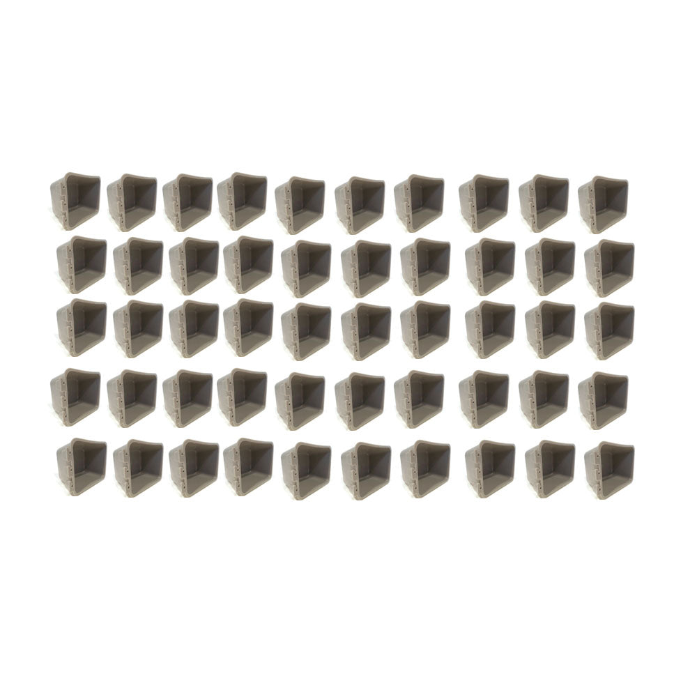 (Pack of 50) Gray Cage Cups hold 1 Pint / 16 fl oz to Hang Feed & Water for Pets