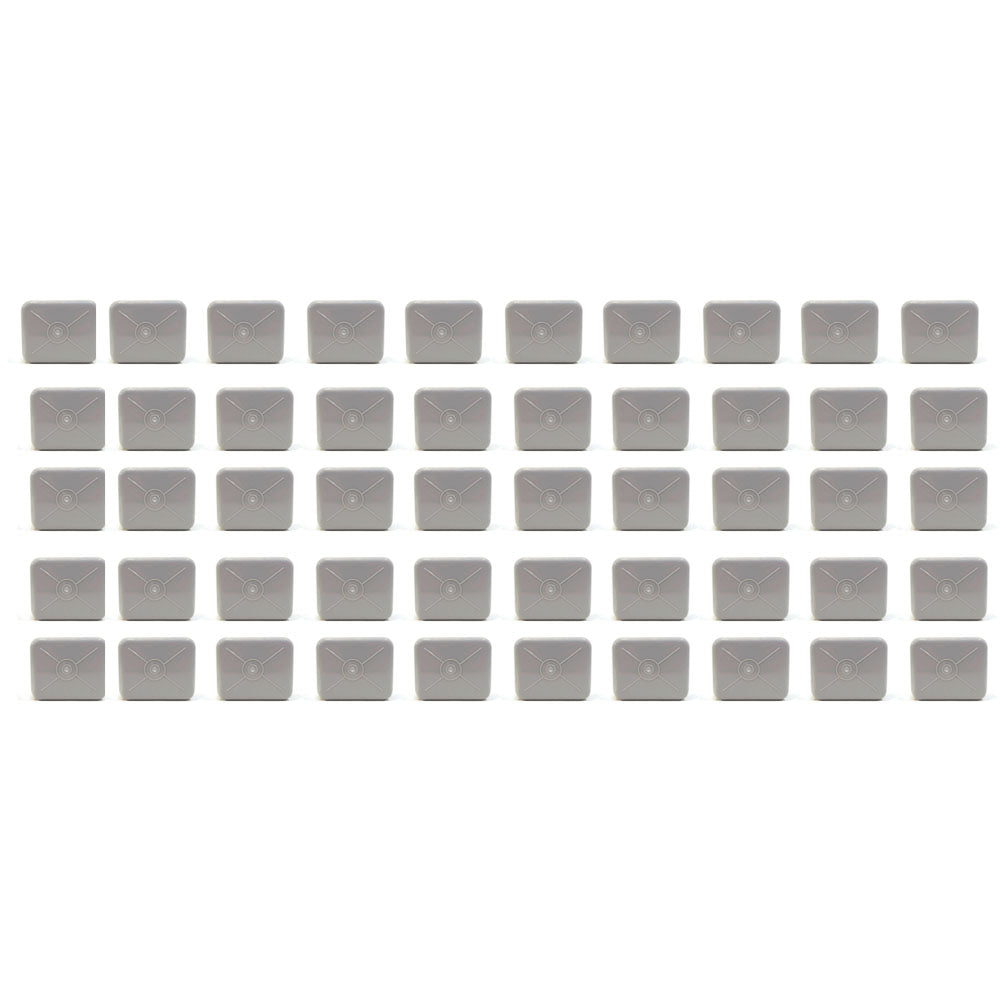 50pk Gray Cage Cups 1 Pint / 16 fl oz Hanging Feed & Water Cups Chicken Poultry