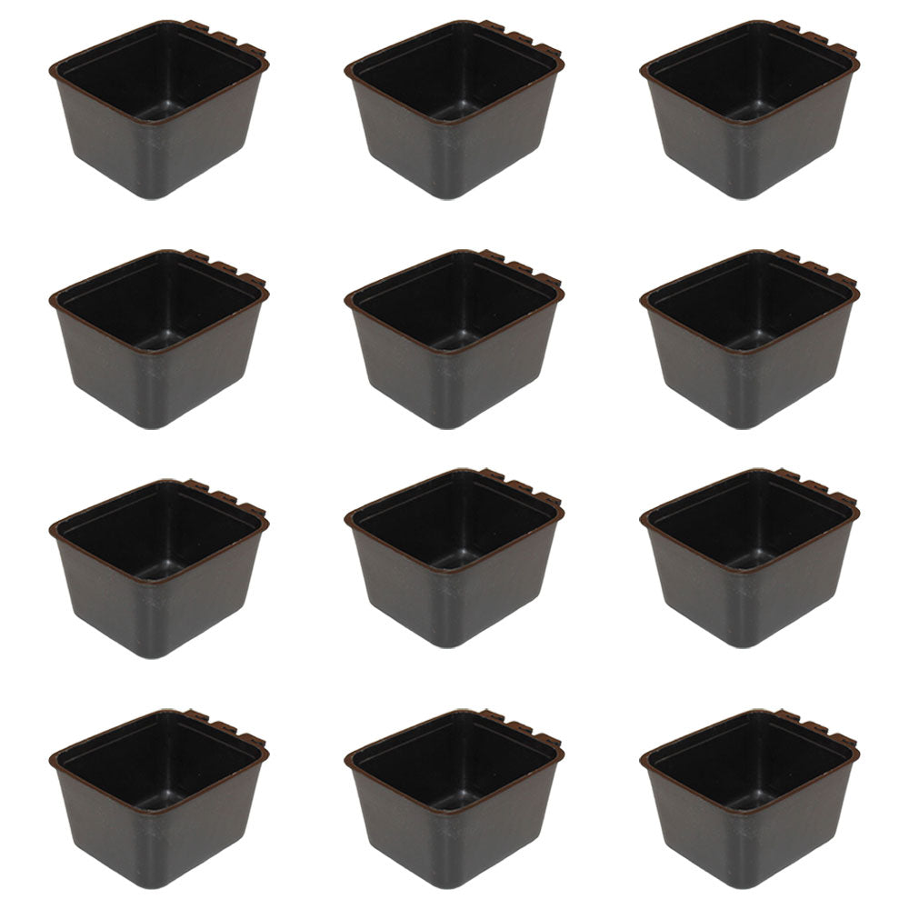 Small Cage Cup / 2 Cups / Chicken Feed and Water Cups - 12 Count Pack