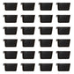 Cage Cups 24-pk Black 1 Pint/16 fl oz Hanging Feed & Water Cups Chicken Poultry