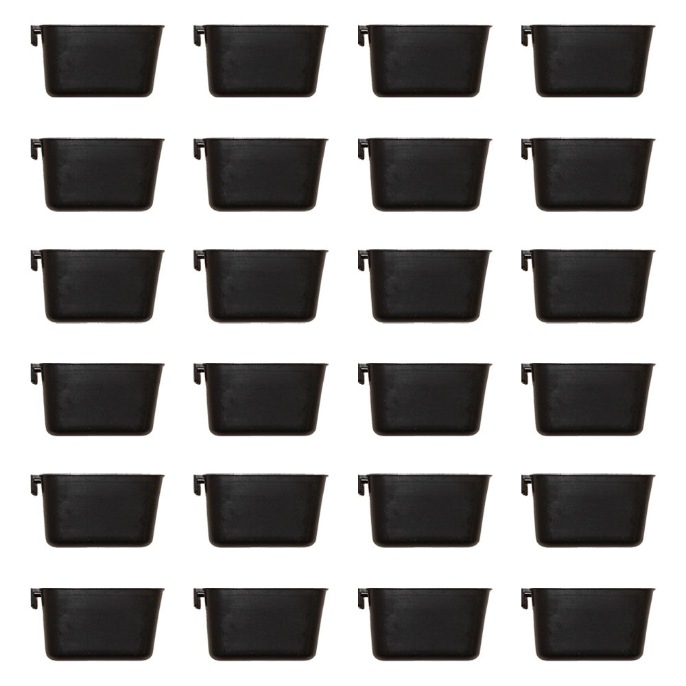 (24-Pack) 1 Pint/ 16 Fl Oz Hanging Feed and Water Cage Cup For Poultry Pheasants