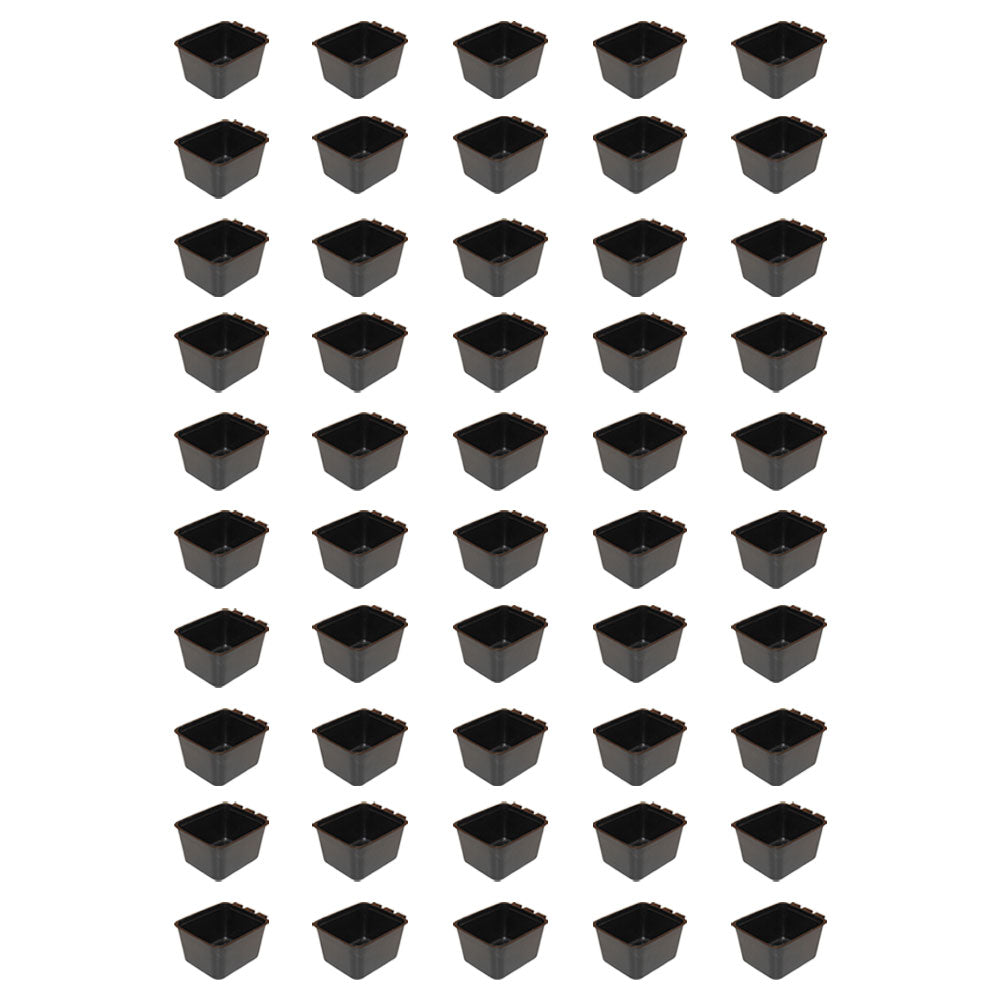 Cage Cups 50-pk Black 1 Pint/16 fl oz Hanging Feed & Water Cups Chicken Poultry