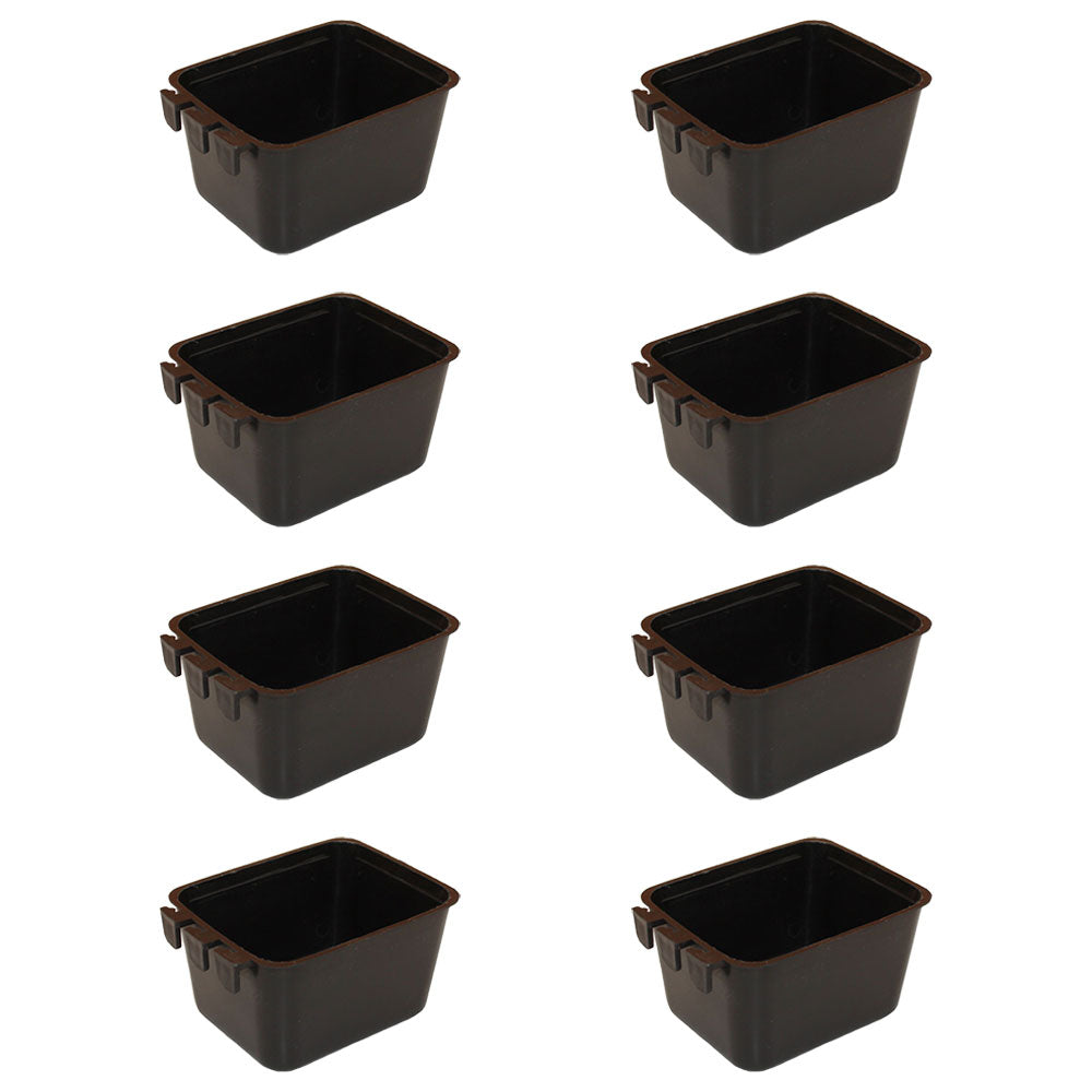 Eight (8) 1 Pint/ 16 Fl Oz Hanging Feed and Water Cage Cup For Poultry Waterfowl