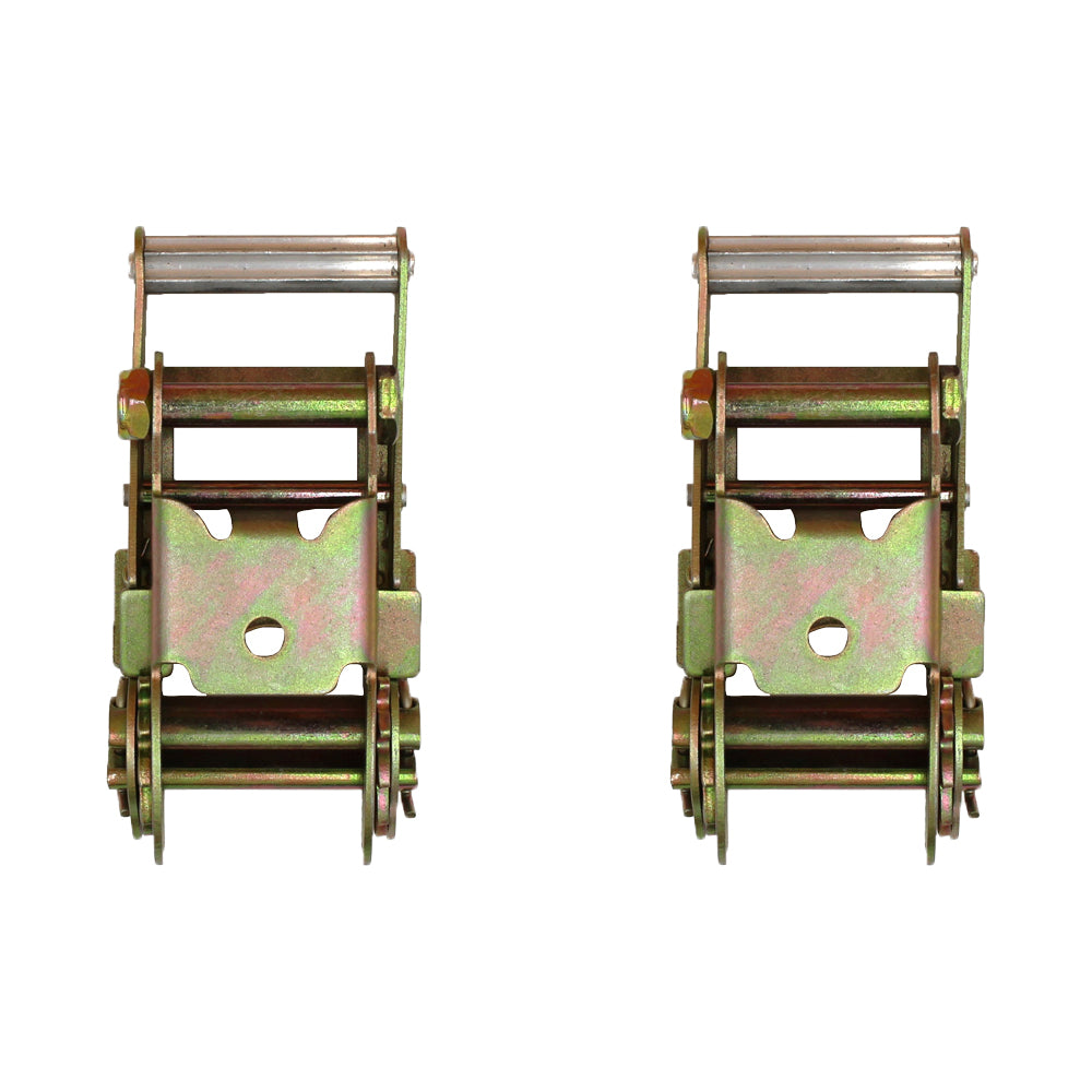 (2) 2" Tie Down Strap Ratchet Handles for Car Hauler Tow Dolly Flat Bed