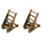 (2) 2" Tie Down Strap Ratchet Handles for Car Hauler Tow Dolly Flat Bed