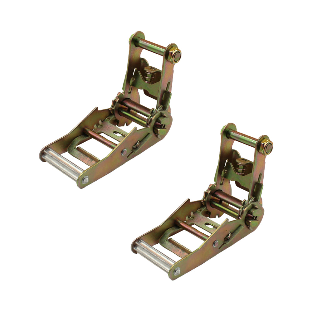 (2) 2" Tie Down Strap Ratchet Handles for Car Hauler Tow Dolly Flat Bed