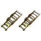 (2) 2" Tie Down Strap Ratchet Handles for Car Hauler Tow Dolly Flat Bed