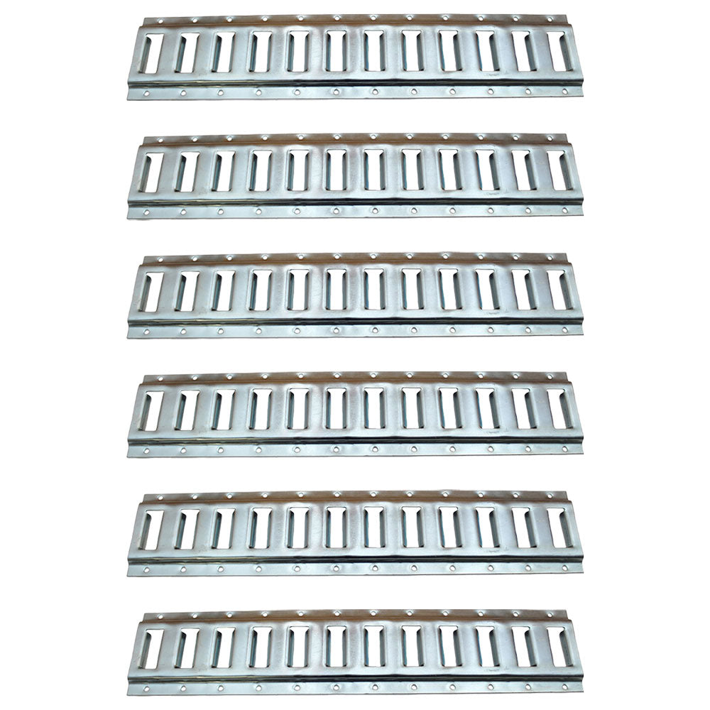 Set of (6) E Track Rail Tie Down Horizontal for Truck/Trailer (2' ETracK)