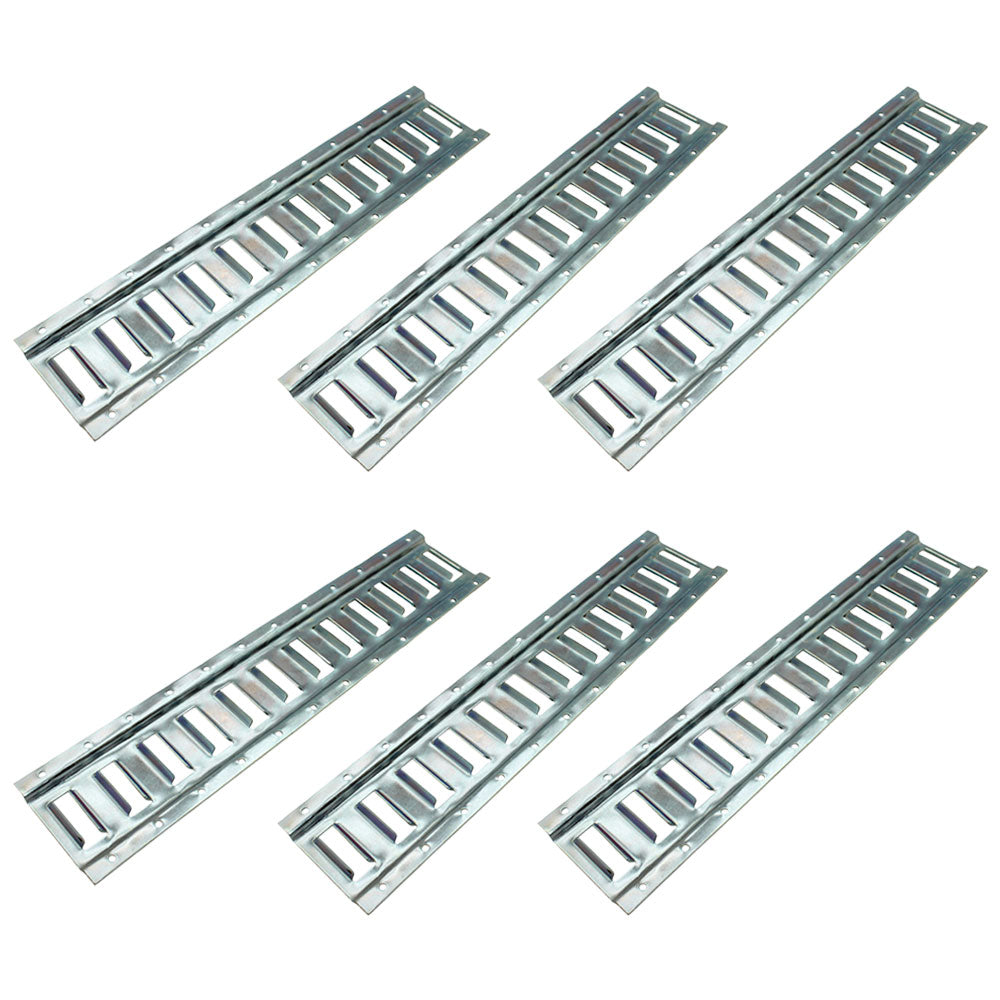 Set of (6) E Track Rail Tie Down Horizontal for Truck/Trailer (2' ETracK)