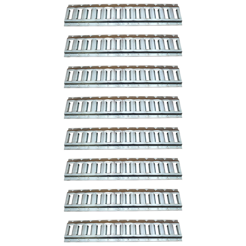 (8) Black Enamel Finish Steel E Track Tie-Down Rail System for Truck/Trailer