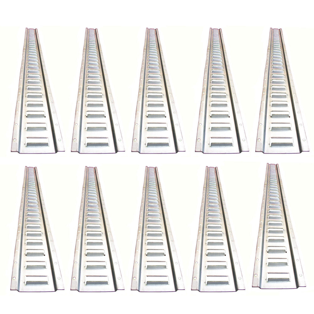 10 Piece E-Track 5 Ft Horizontal Trailer Tie down Heavy Duty 12 Gauge for Trucks