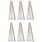 Set of (6) Galvanized Steel 5' Horizontal E-Track Rails for Trailer/Truck/Van