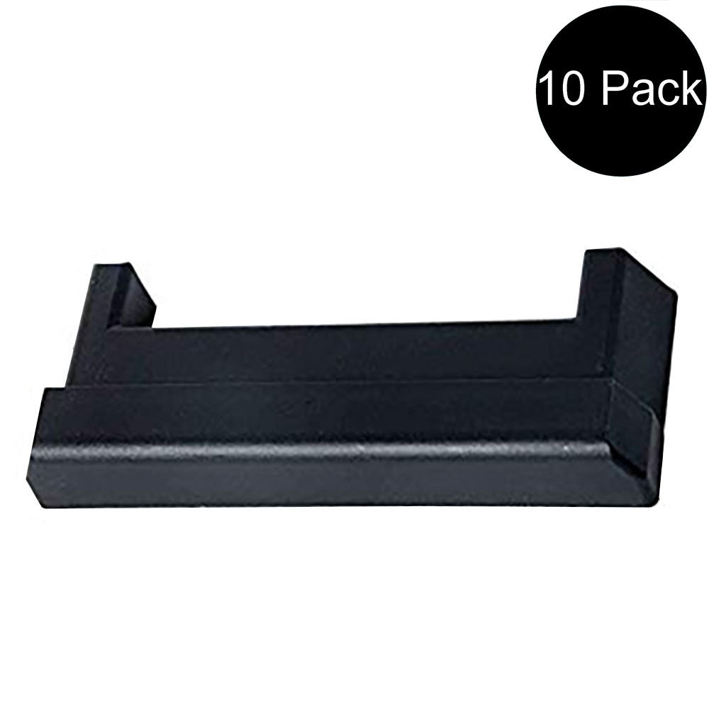 (10) E Track Tie-Down Rail End Covers Black Plastic End Protector Caps