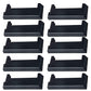 10 E Track Tie-Down Rail End Covers Durable Black Plastic End Protector Caps