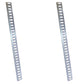 2 Piece 8 ft Horizontal Galvanized Steel E-Track Trailer Tie-Down Rails