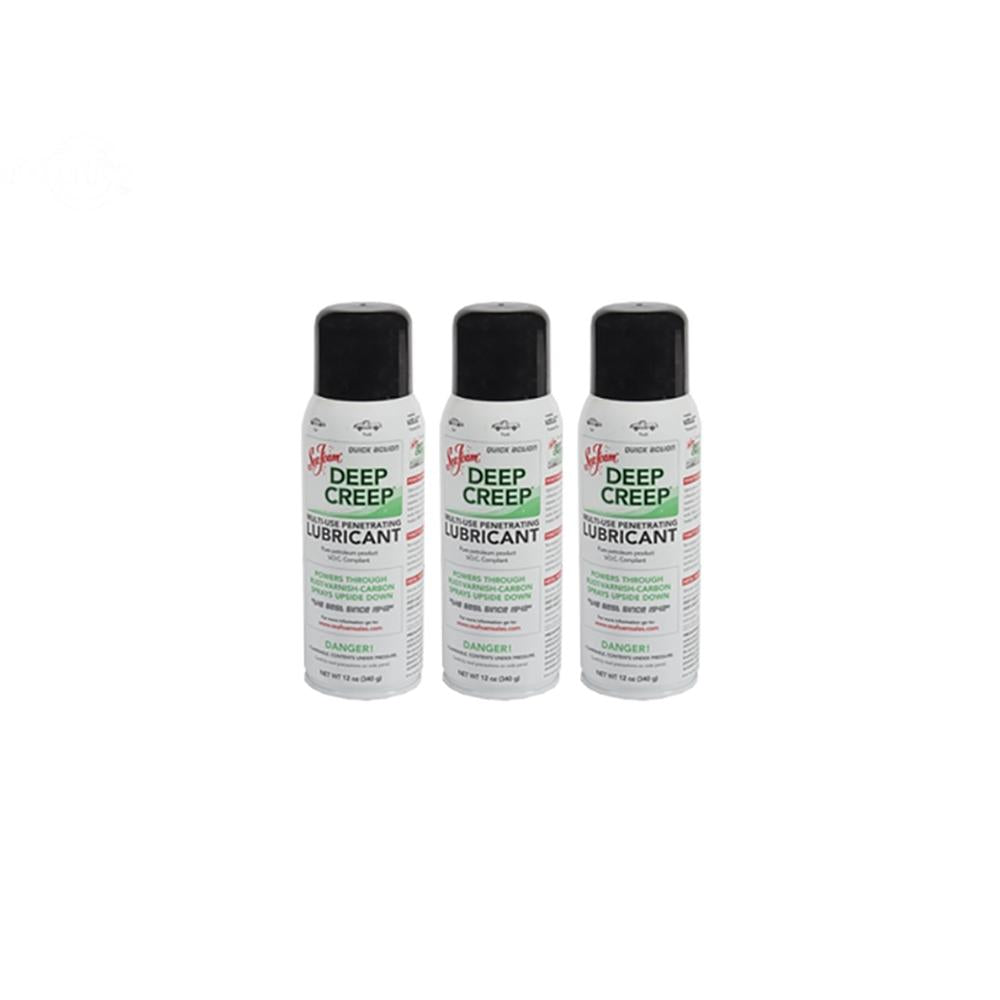 (3) 12 Oz Cans Of Fits Sea Foam Deep Creep Multi-Use Penetrating Lubricant