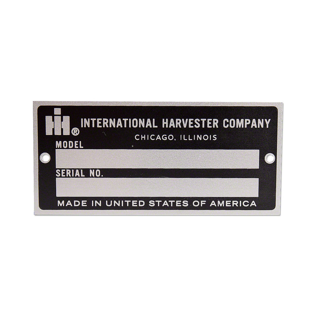 ID SERIAL NUMBER PLATE Fits International 1568 1586 284 3088 3288 3388 3488