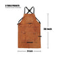 Leather Work Shop Heavy Duty Apron 6 Tool Pockets Heat & Flame Resistant