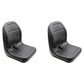 Qty 2: Black Vinyl Seat Fits Case/International Harvester Replaces 790501