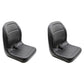 Qty 2: Black Vinyl Seat Fits Scag Replaces 481156