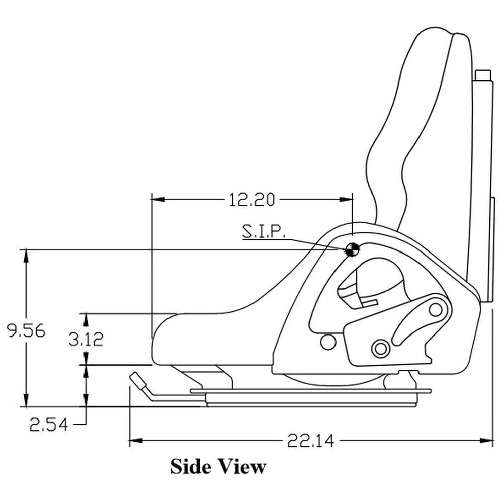 Heavy Duty seat to fit Fits Mitsubishi Fits Nissan Komatsu forklift Seat