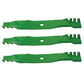 Set of (3) Replacement Mulching Mower Blades Fits John Deere AM100538 AM104586