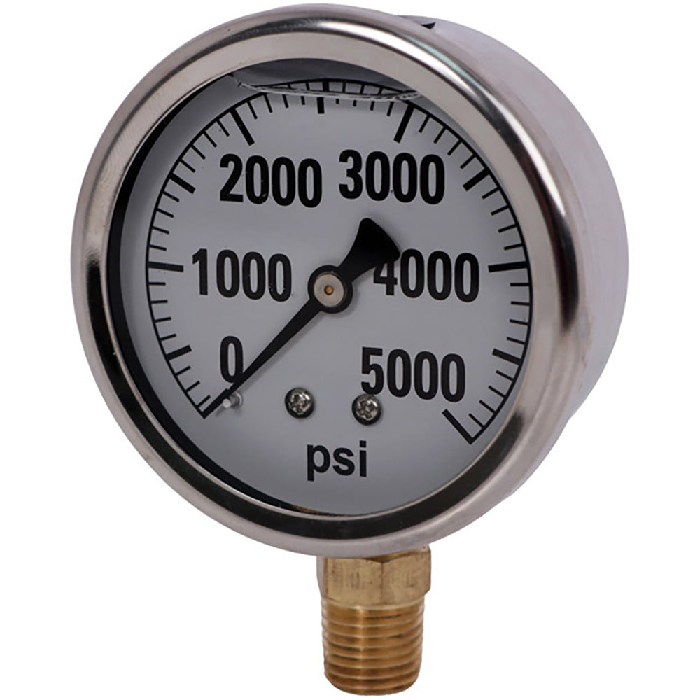 5167068 5000 PSI LIQUID FILLED / STAINLESS GAUGE Fits Universal Products