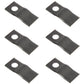 CM120 Pack of 6 Disc Mower Blades Fits Zweeger 4-1/8" x 1-13/16"