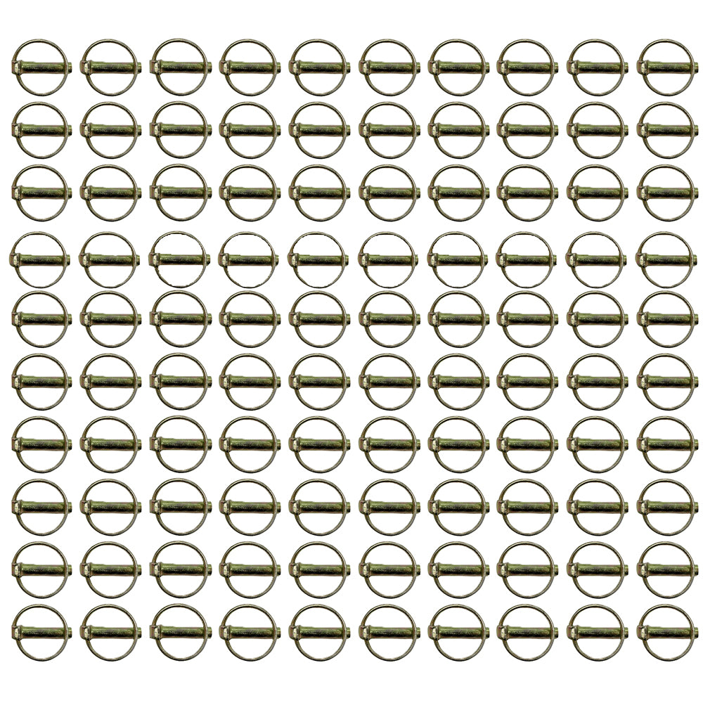 Lot of 100 Qty Linch Lynch Pin Tractor Three Point Attachment 7/16 2N609 PN07
