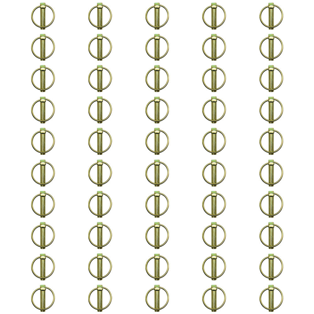 Qty 50: Lynch Pins (5 Packs of 10 Each) Fits Massey Ferguson Replaces 763672M91
