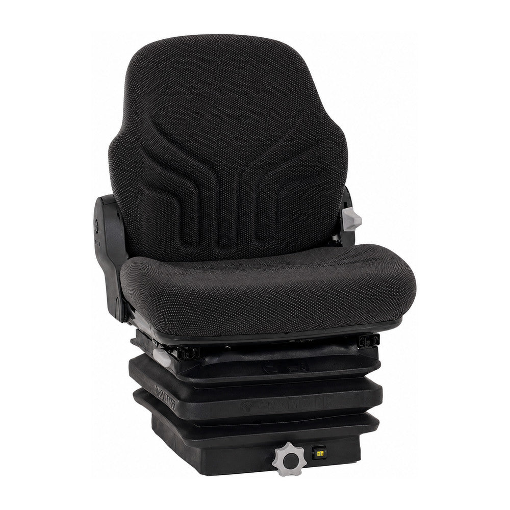 Heavy-Duty Mechanical Suspension Seat Heavy-Duty Black Fabric Adjustable