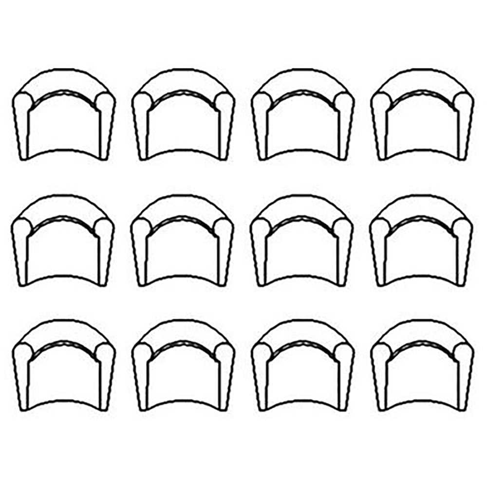 R-3900250 Valve Lock Pack of 12 Fits Case 1896 2096 5120 5130 White 80 100
