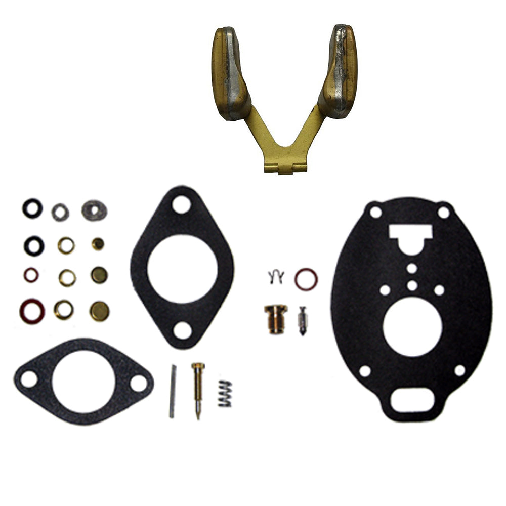 Economy Carburetor Kit w/ Float Fits Marvel Schebler Fits Oliver Super 66 77 88