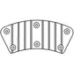R110464 Brake Pad w Metal Backing Fits John Deere 4230 4520 4430 8650 Tractors