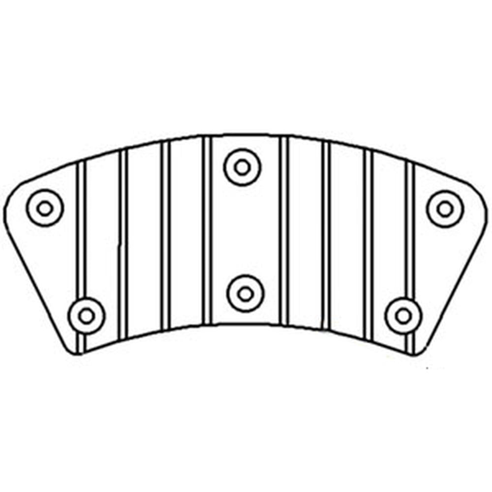 R110464 Brake Pad w Metal Backing Fits John Deere 4230 4520 4430 8650 Tractors