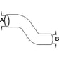 R128231 Fits John Deere Tractor Lower Radiator Hose 7210 7410 7510