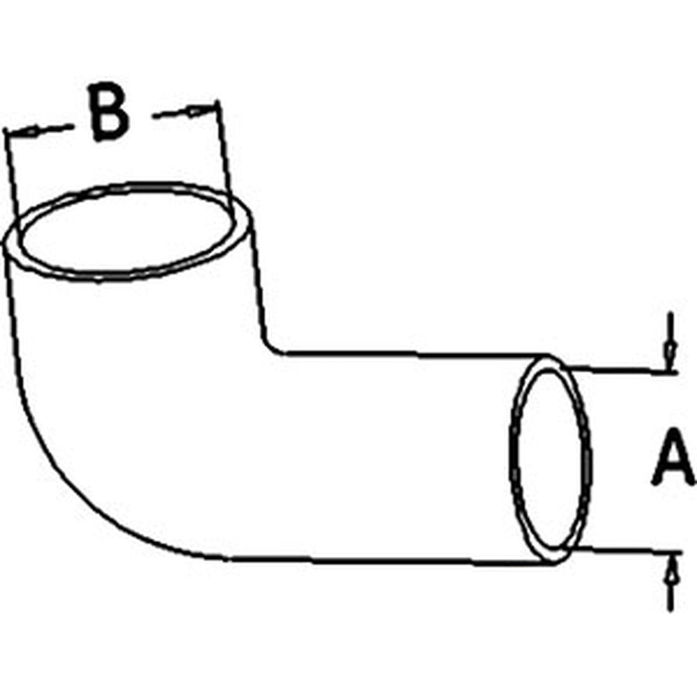 R135250 New Lower Radiator Hose Fits John Deere Tractor 5410 5420 5510 5520