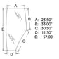 AMR198624 Door Glass - Left Hand