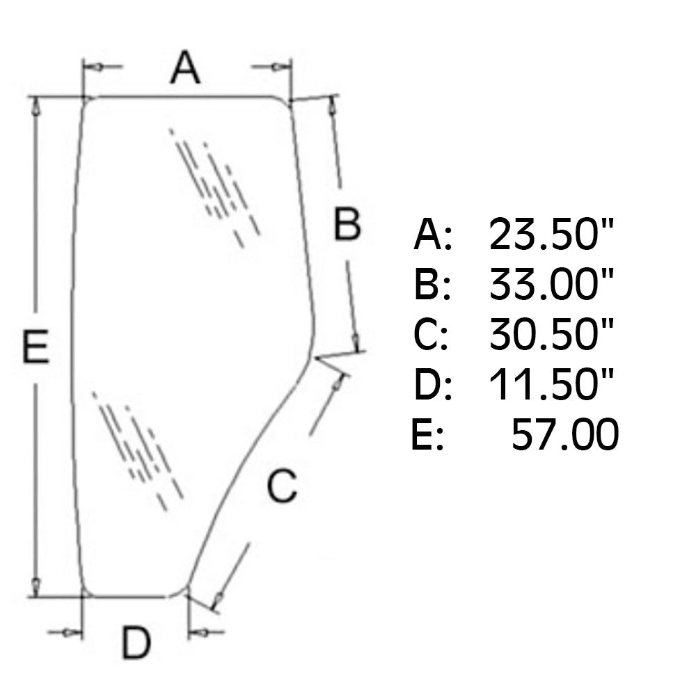 AMR198624 Door Glass - Left Hand