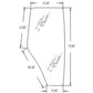 R198625 Cab Door Glass RH Fits John Deere Models: 5083E 5100E 5225 5420 5603