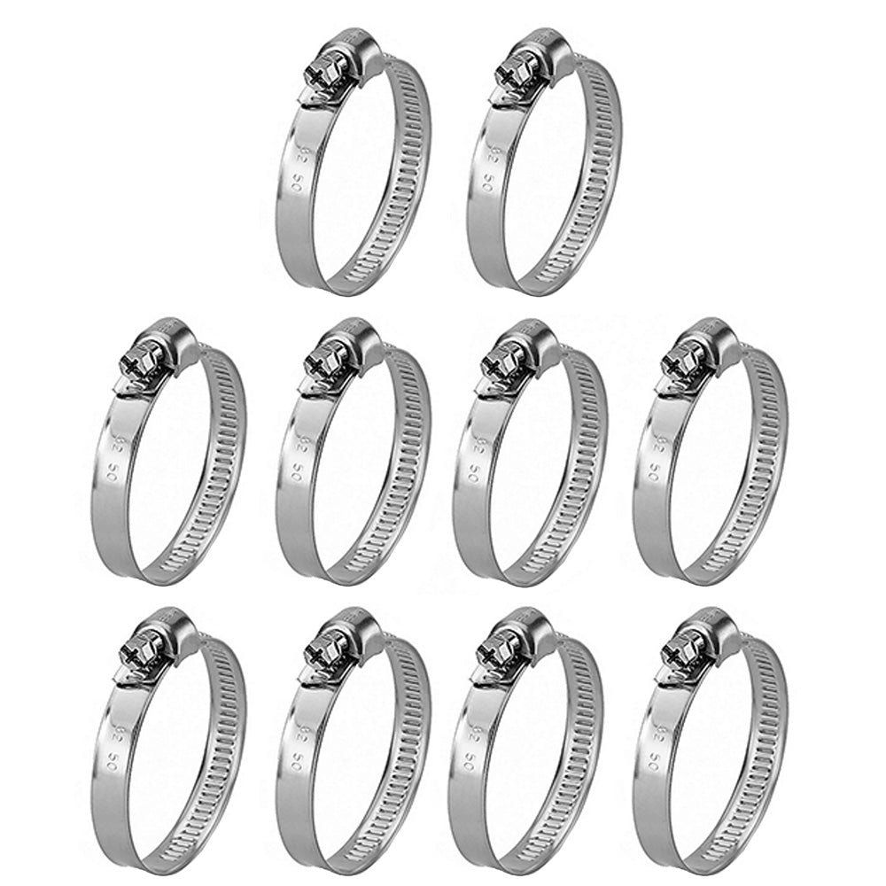 Pack of 10 Hose Clamps Fits Case-IH Tractor Models 11/16"- 1 1/2"