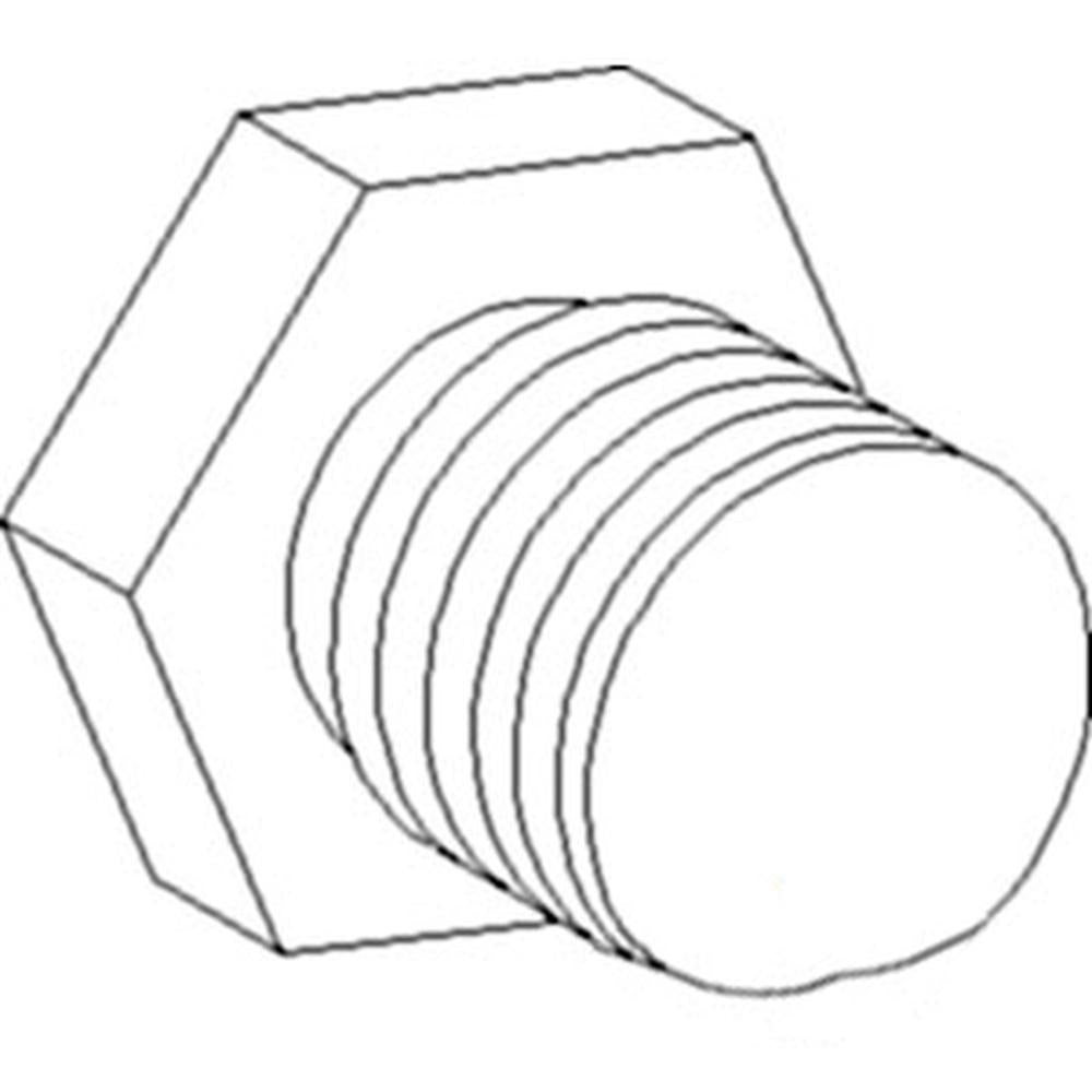 Oil Pan Drain Plug Fits John Deere Replaces R51944