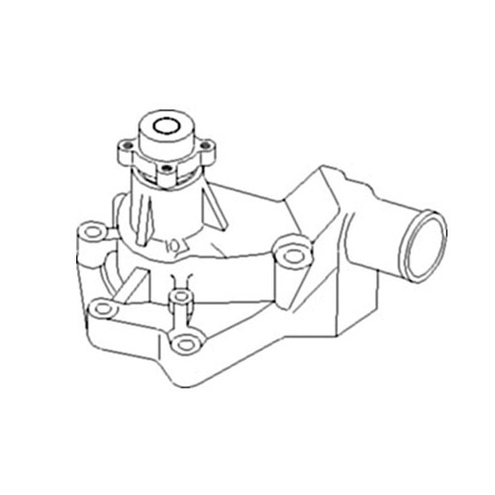 Water Pump (w/o Cooler Tubes) Fits John Deere Replaces CSU80-0172