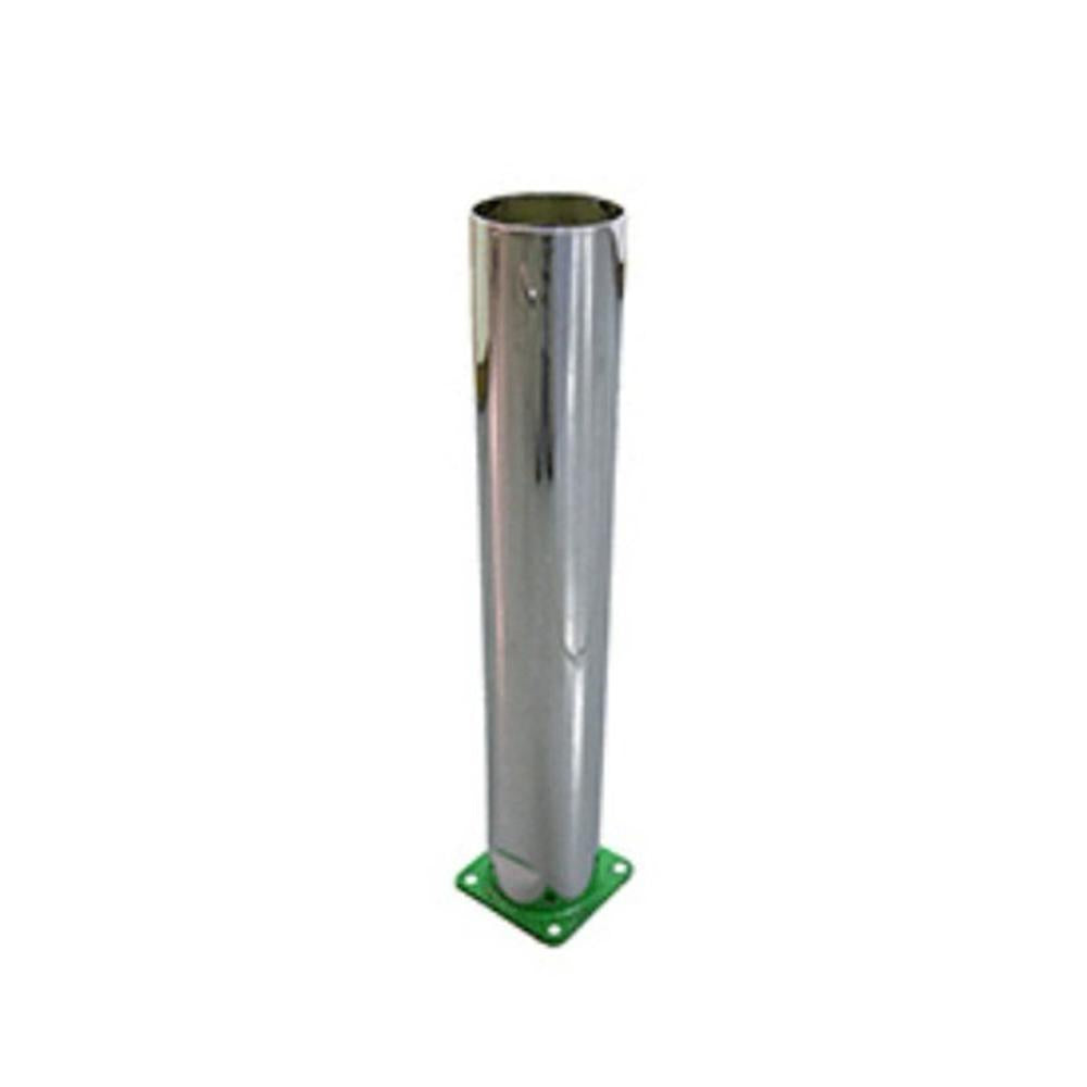 Baffled Chrome Straight Stack Fits John Deere Replaces R3549