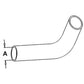 R38312 New Upper Radiator Hose 1.5" I.D Fits John Deere 2510 2520 301A